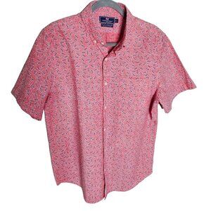 Vineyard Vines Slim Fit Murray Shirt Men's Size L Novelty Fish Pattern Colorful